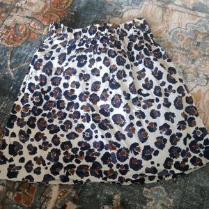 Size 10 Leopard Print Corduroy Crewcuts Skirt